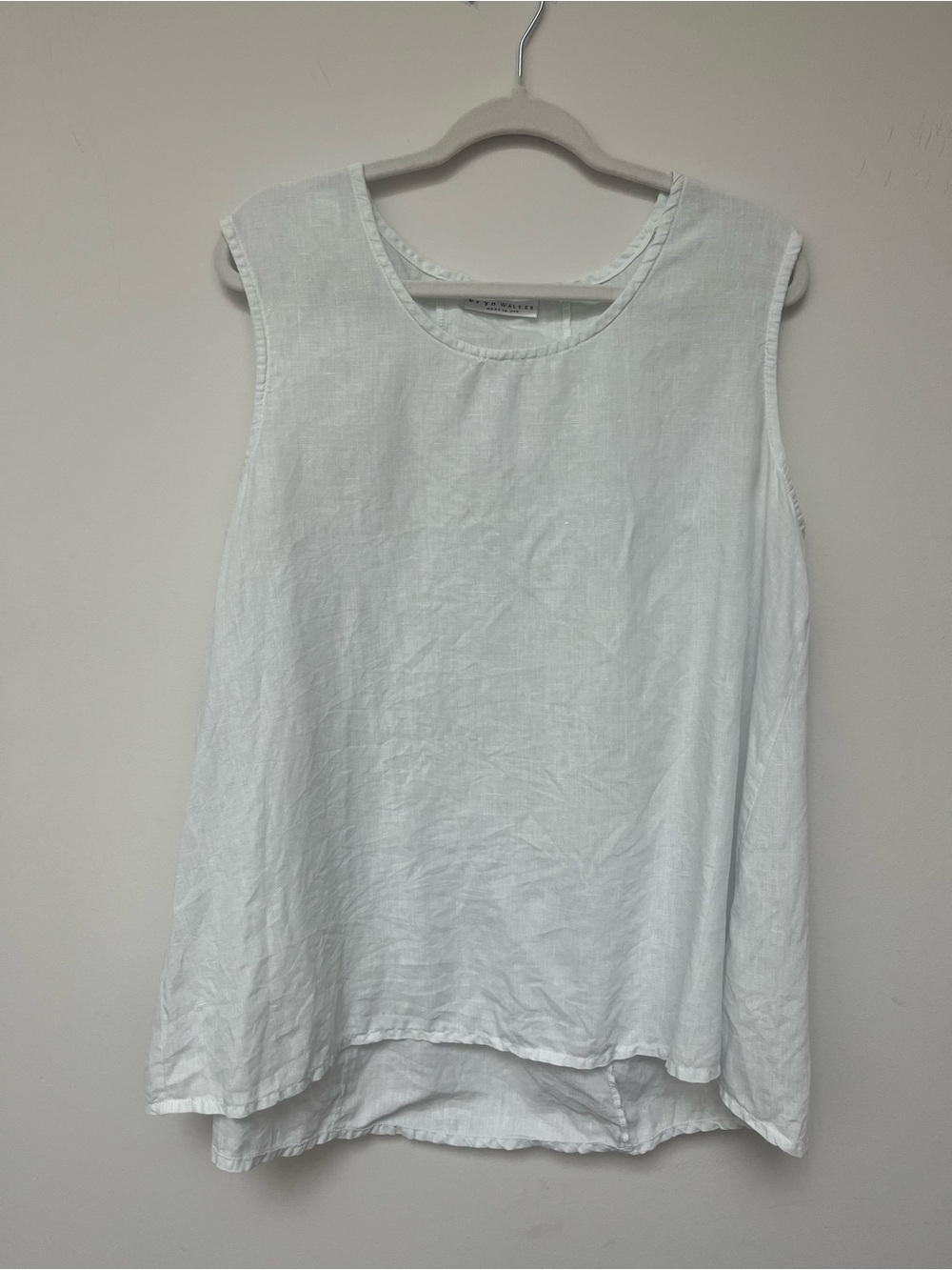 Bryn Walker 100% linen Huxley Tank in light blue